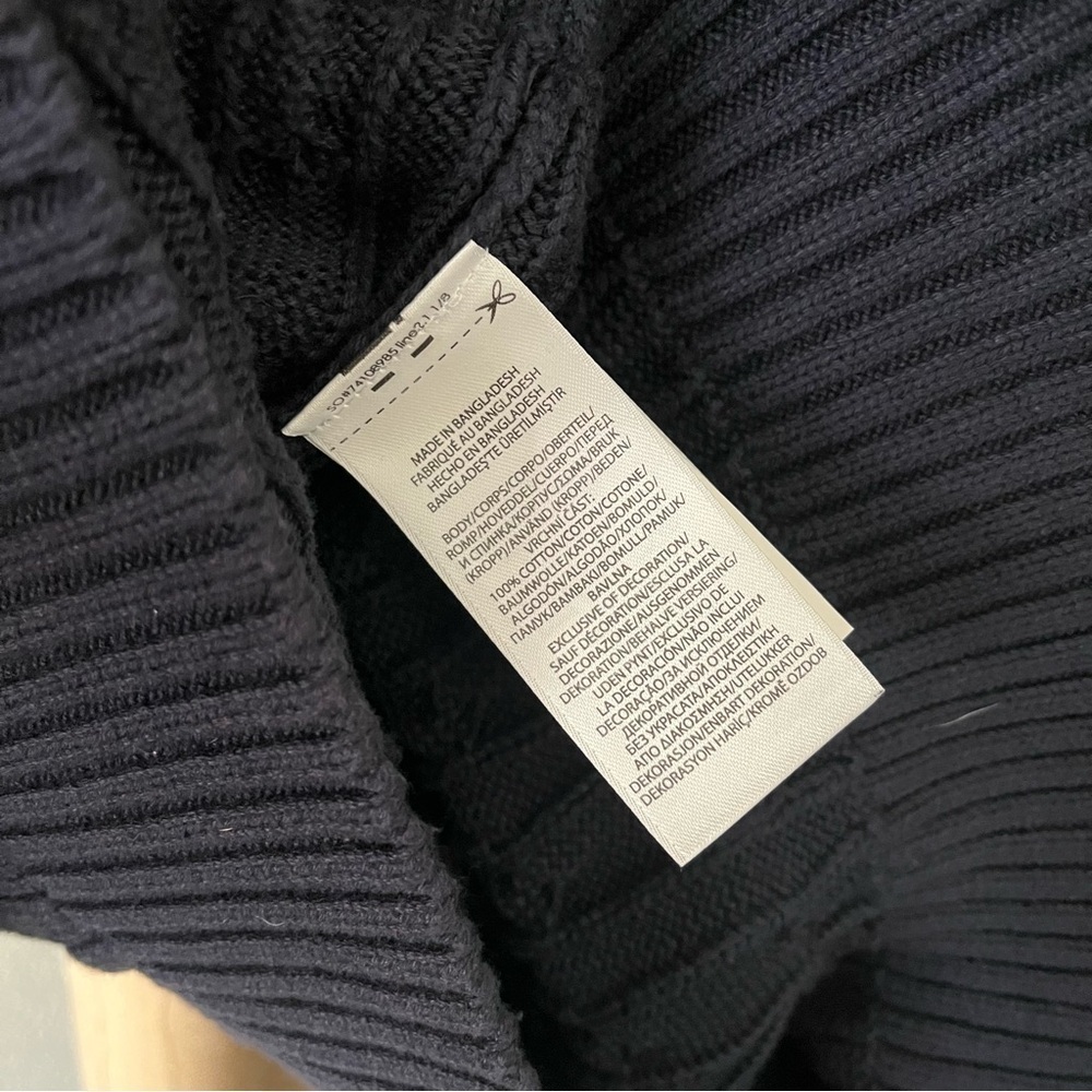 POLO RALPH LAUREN Boys sz M 10-12 Navy Blue Cable Knit Sweater Long Sleeve - Picture 5 of 10